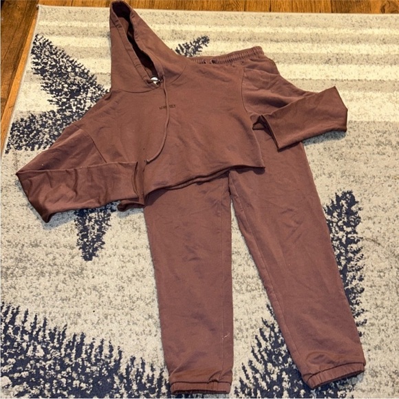 Meshki Other - MESHKI Brown Hoodie and Jogger Set, XS